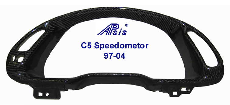 C5 Corvette, Carbon Fiber Speedometer Bezel, Instrument Cluster